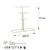 Aberto Design Stalak za nakit TK-006, 40x41x15, Zlatne boje