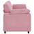 Vidaxl Trosed roza 220x77x82 cm žamet