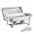 VEVOR Set za postrežbo Chafing Dish 8 Qt 6-delni srebrni