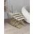 Hanah Home Ela set od 4 umetnuta stočića, zlatni ram, krem MDF ploče