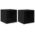 Set TV komoda 2 pcs 37 x 35 x 37,5 cm Crna Konstruirano drvo
