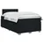 vidaXL Postelja boxspring z vzmetnico Črna 120 x 190 cm Blago