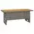 Vrtni stol sivi 100x50x43/63 cm od drva bagrema i poliratana