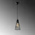 Opviq Luster Gridus-15411, 14x14x124cm, IP20, Crni