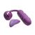 Inmi Thru Thumper Thrusting Silicone Vibrator with Remote Purple