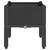 Vrtna sadilica s nogama crna 40 x 40 x 42 cm PP
