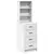 Highboard s ladicama Bijelo 40 x 41 x 135 cm Konstruirano drvo