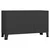 Komoda crna 105 x 35 x 62 cm od metala i stakla