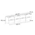 Hanah Home TV komoda Lowen, 180 cm, vizon / hrast Sapphire