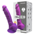 Realistični dildo s testisima ljubičasti 17,5 cm – SilexD, model 1