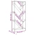 Regal za knjige crni 79 x 30 x 180 cm konstruirano drvo i metal