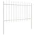Vrtna Ograda 6 pcs Bijelo 10,2 x 1,2 m Čelik s prahom
