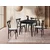 Hanah Home Trpezarijski sto Totem 80x75x80cm Crni