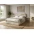 Oblazinjena postelja boxspring FORENA 160x200 cm kremna Vzmetnica: Vzmetnica Bonell