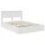 Krevet s od storage Bijelo 140 x 190 cm Konstruirano drvo
