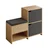 HANAH HOME Cipelarnik Haven Shoe Bench Oak Anthracite
