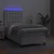 Vidaxl Box spring postelja z vzmetnico LED bel 100x200 cm umetno usnje