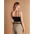 Sinsay - Crop top u stilu negližea - crno