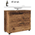 Kupaonski ormar s ladicama Staro drvo 76,5 x 35 x 64 cm