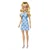 Barbie: Modna stilna blondinka v modri obleki z metuljčkom - Mattel