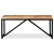 Den Klop iz trdnega mangovega lesa 110x35x45 cm
