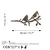 Aberto Design Dekorativna figura Bird On The Branch 07, 45x23 cm, 1.5 mm
