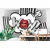 Samolepilna tapeta stilski siv pop art – WOW! - 539x363