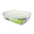 Rectangular food storage container, made from glass, 2000 ml, Air Typ