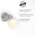JUST LIGHT. 11951-55 - Zidna spot svetiljka KARO 1xE14/40W/230V hrom