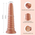 HiSmith HSD19 Silicone Tower Shape Anal Plug Dildo Suction Cup 10.2 Gold