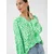 Kaffe Bluza Mathilde zelena/bela