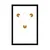 Plakat s paspartujem in preprostim vzorcem - 40x60 white