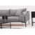 Atelier del Sofa Ugaona garnitura Leo 90x65x255cm Siva