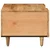 vidaXL Klubska miza Rjava 100 x 54 x 40 cm Masiven les manga
