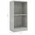 Polica za knjige beton siva 40x24x75 cm konstruirano drvo