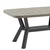Hanah Home Klub sto Silva, 90x52.5x45 cm, Sivi