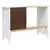 Stol s ladicama HILL Bijelo 100 x 45 x 74 cm Masivna borovina