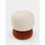 Hanah Home puf Coco, 33 cm, krem / narandžasti