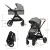 Kinderkraft kolica za bebe 3u1 Esme, Moonlight siva