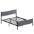 Hanah Home Francuski ležaj Stil, 140x88x200 cm, Sivi