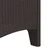 Vidaxl Vrtni Stol z blazino 4 szt. Rjava 53 x 49 x 85 cm Polipropilen