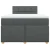 vidaXL Box spring postelja z vzmetnico temno siva 120x200 cm blago