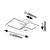 Rabalux LED Luster Amilia, 22W, DIP Switch, 47x47cm, Crni