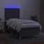Vidaxl Box spring postelja z vzmetnico LED temno siva 80x200 cm blago