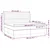 Vidaxl Box spring postelja z vzmetnico LED modra 200x200 cm blago