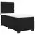 vidaXL Box spring postelja z vzmetnico črn 90x190 cm žamet