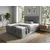 Obložena postelja boxspring DIRELIS TRINITY 140x200 cm siva Vzmetnica: Vzmetnica Bonell