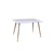 Venture Design Jedilna miza Polar 120x75x75 cm bela