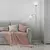 Rabalux Podna lampa sa 2 grla Action 4028, 178 cm, IP20, Srebrne boje