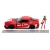 Avtomobilček Robotech ´20 Toyota Supra Jada kovinski z odpirajočimi elementi in figurica Miriya Sterling dolžina 20 cm 1:24